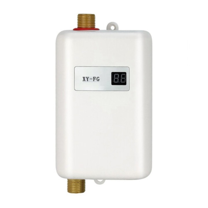 Azonnali elektromos vízmelegítő, 3800W, fehér, 20x10.6x6.5cm