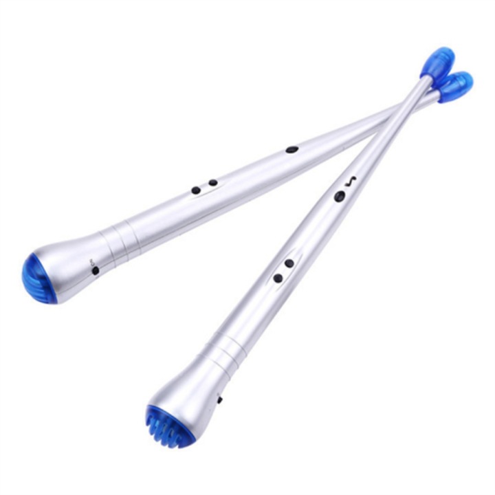 Bete de tobe electronice, set 2 bucati, metal, negru
