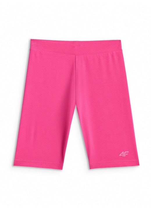 Gyermek sportnadrág, 4F, rövid leggings, rózsaszín, kötött