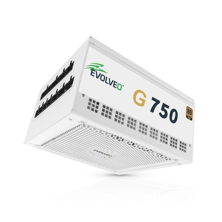 Sursa PC Evolveo G750 750W 80+ Gold modulara 14cm alb
