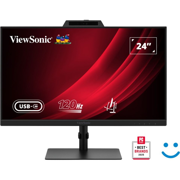 Monitor Viewsonic VG2441V 23,8", IPS, Full HD, negru, 54x32x5cm