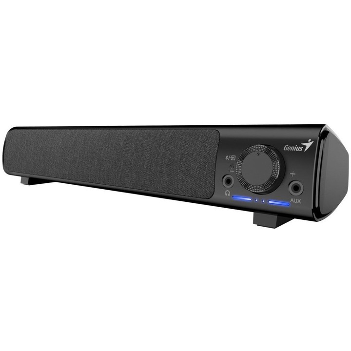 Genius SoundBar 220BT2.0, 4W, 3, 5mm jack, USB, Bluetooth, 100Hz -20kHz fekete