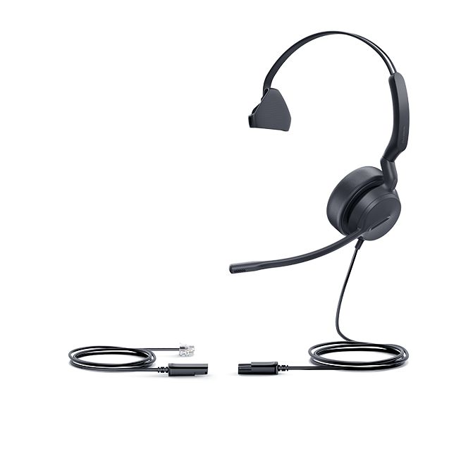 Casti cu fir Yealink YHS36 E2 mono negru