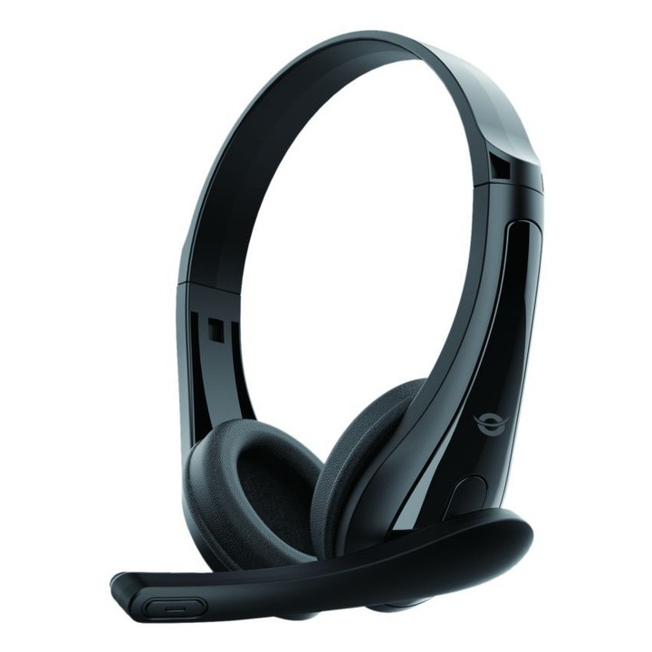 Casti cu fir Conceptronic POLONA06B3T microfon negru 1.8m