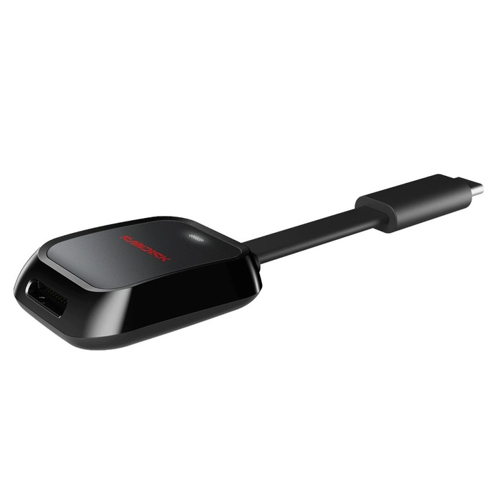 Cititor carduri Sandisk QuickFlow microSD USB-C negru