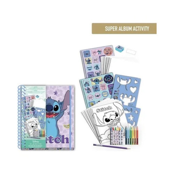 Carte de activitati Disney Stitch, multicolor, 22x26x2 cm