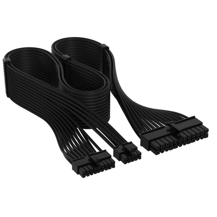 Corsair Elite Premium Individually Sleeved ATX 24-pin Cable - Type 5 Black, 307387, Kábel