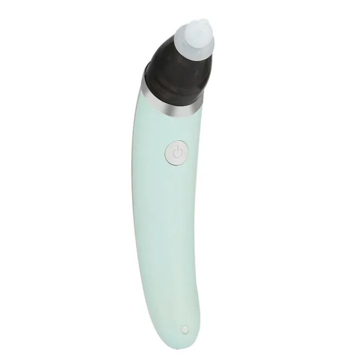Aspirator nazal electric pentru bebelusi, 2 duze silicon, usor, sigur, verde