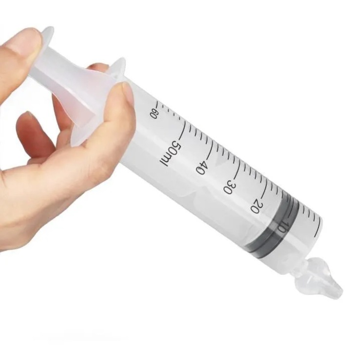 Set 4 seringi nazale bebelusi, 10ml/20ml/30ml/60ml, silicon, transparent