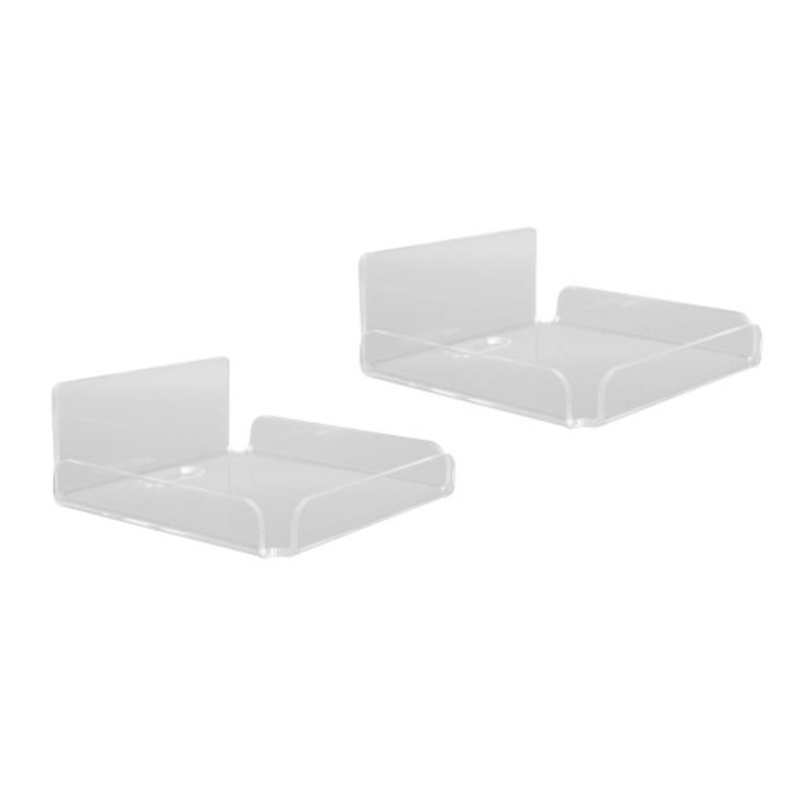 Állítható akril fali polc hangszórókhoz 10.2x10.2x4.5cm 2 db-os szett