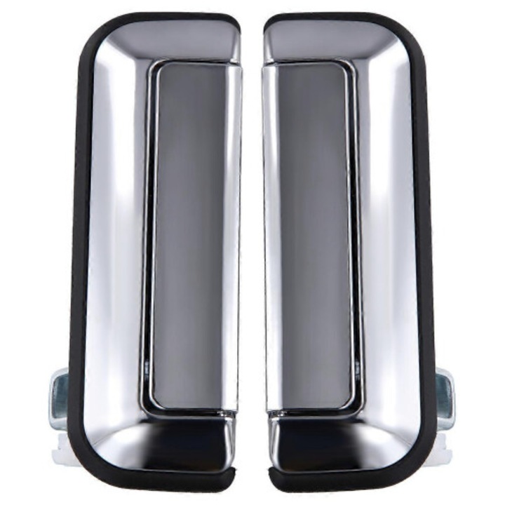 Set 2 manere usa exterioara fata, argintiu, ABS, Mitsubishi L200 2015-2018