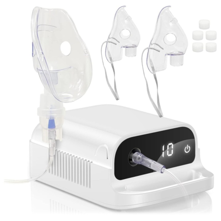 Nebulizator eficient, alb, 220V, 0.5-5mm, EU plug