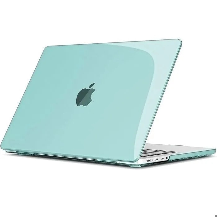 Husa protectoare hard PC verde translucide pentru MacBook Pro 16 inch 2021-2026