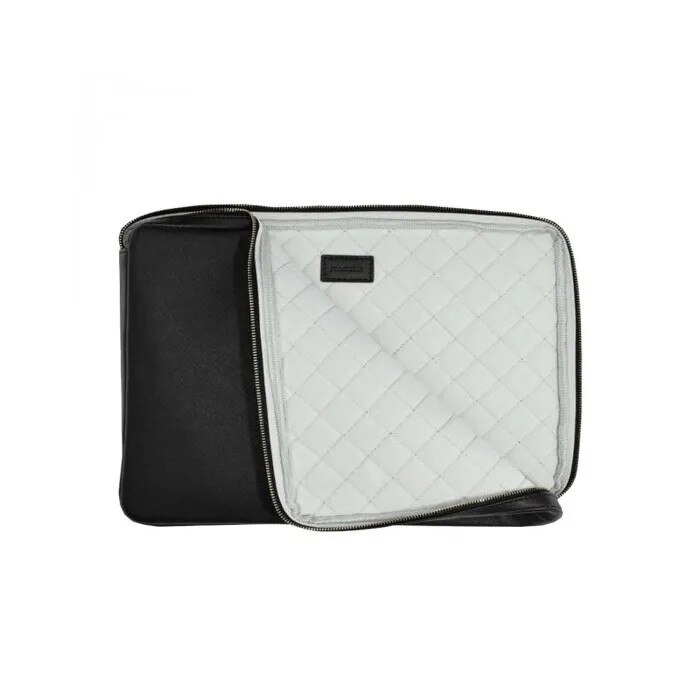 Husa laptop 15 inch piele ecologica neagra