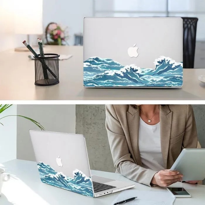 Husa protectoare ultra subtire pentru MacBook Air 15 inch, negru, 35x24cm