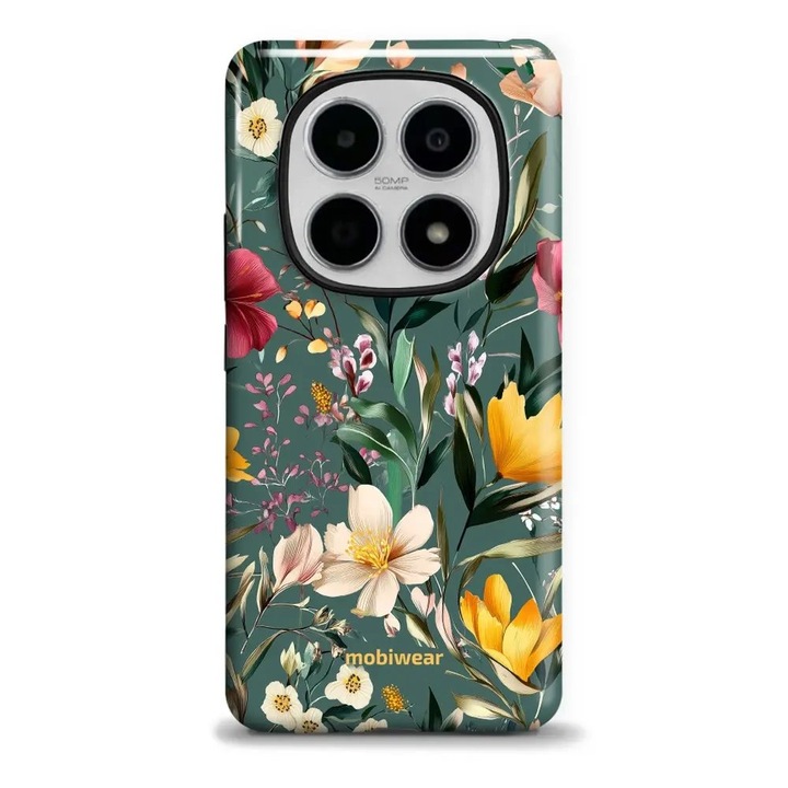 Mobiwear Elite Pro telefontok, strapabíró, zöld, 15x7x1cm, Xiaomi Redmi Note 15 5G
