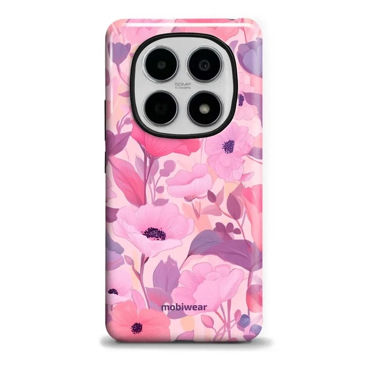 Mobiwear Elite Pro telefontok, strapabíró, rózsaszín, 15x7x1cm, Xiaomi Redmi Note 15 5G
