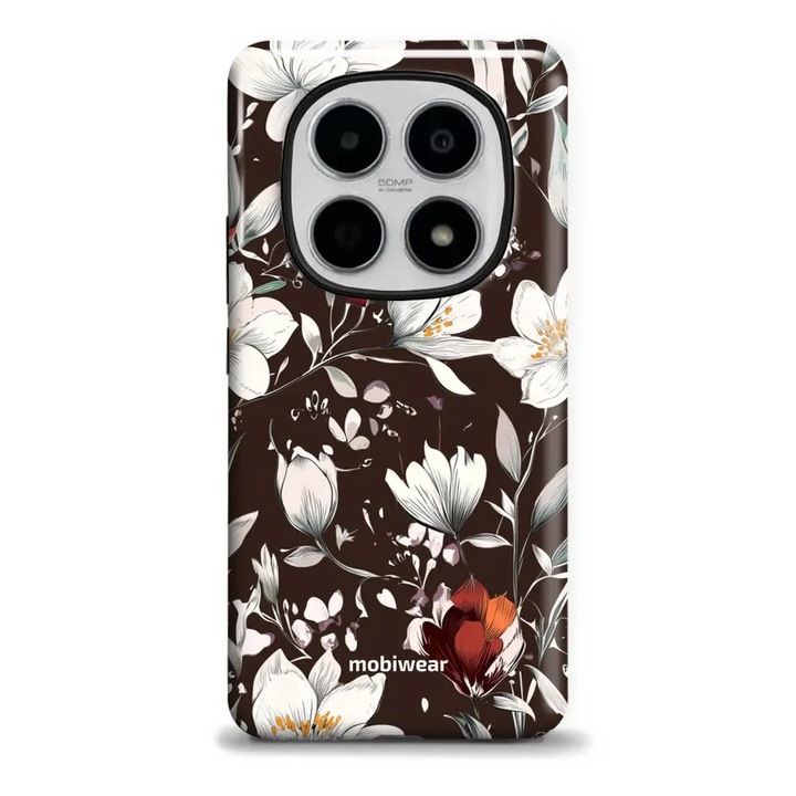 Mobiwear Elite Pro telefontok, ellenálló, barna, 15x7.5cm, Xiaomi Redmi Note 15 5G