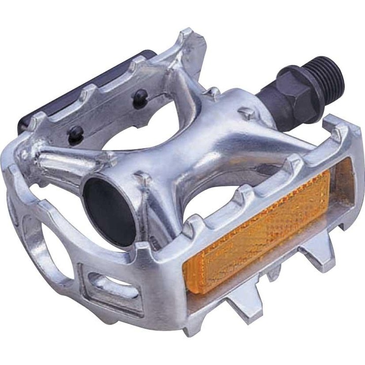 Pedale MTB Wellgo LU-935 aluminiu argintiu 382g set