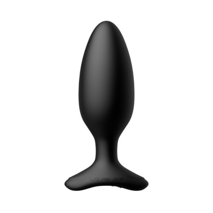 Plug anal vibrator Bluetooth Hush 2, control app, negru, 4.4x2.5x1.1cm