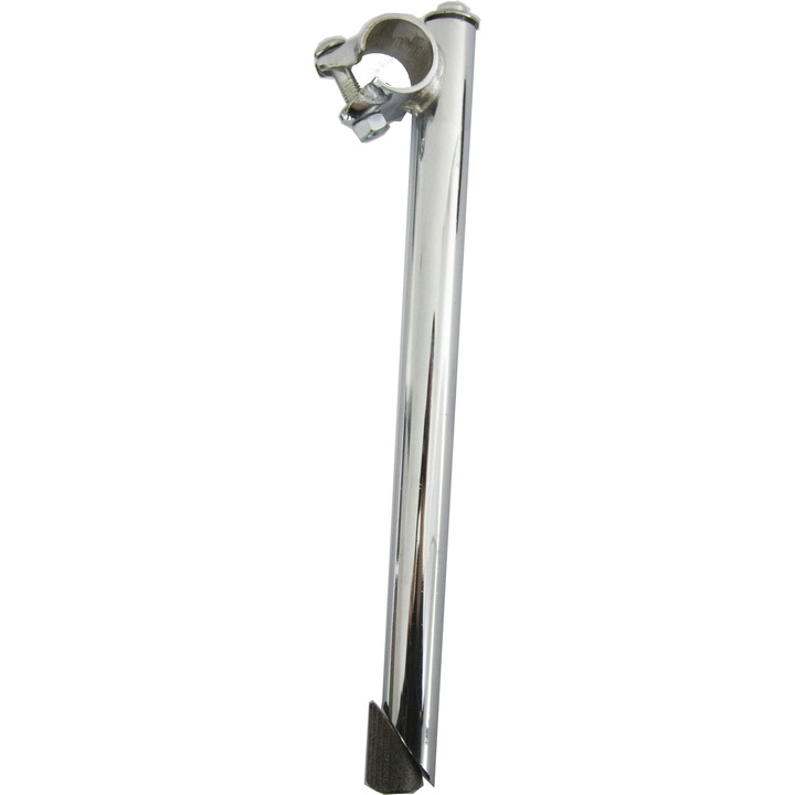 Saks kerékpár kormányszár, acél, krómozott, 22,2x25,4x300mm, ezüst