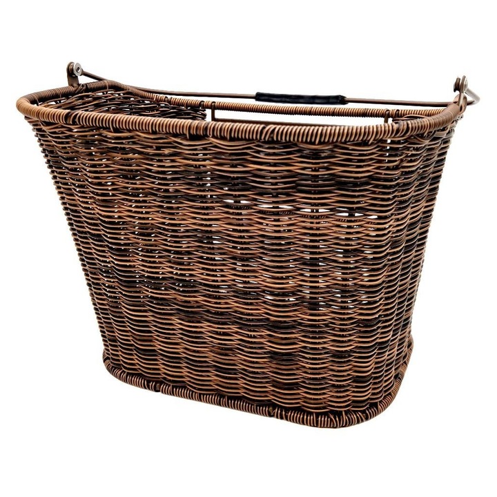 Кошница за велосипед Saks, метал, кафява, 35x25x26см