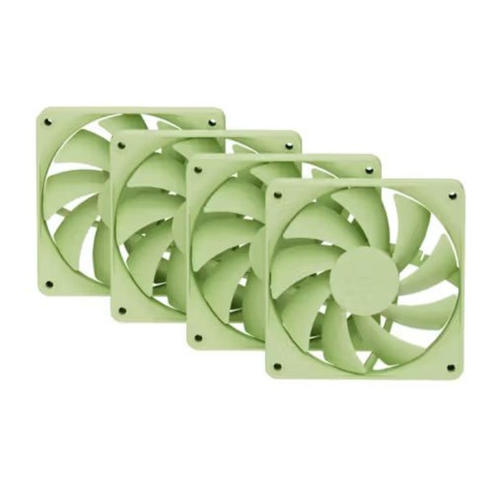 Ventilatoare PC HYTE FA12 set 4 buc 12x12cm alb crem 1500rpm