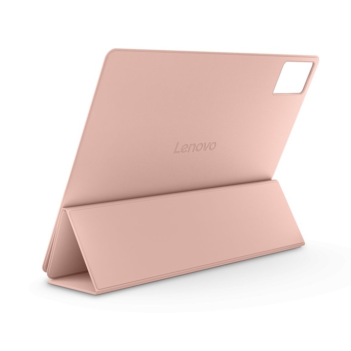 Husa folio Lenovo Idea Tab Plus, roz nisip, plastic