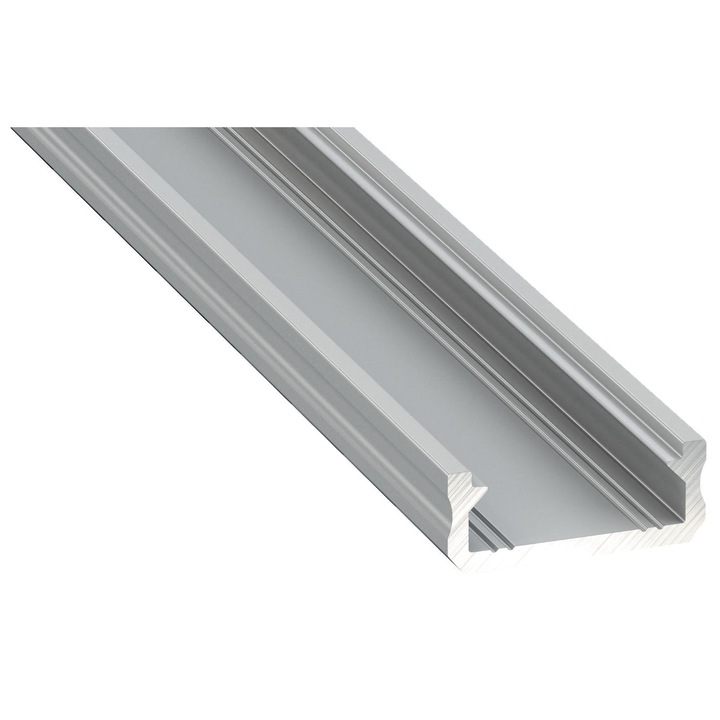 Profil aluminiu Eko-Light 6x16mm argintiu pentru banda LED 12mm