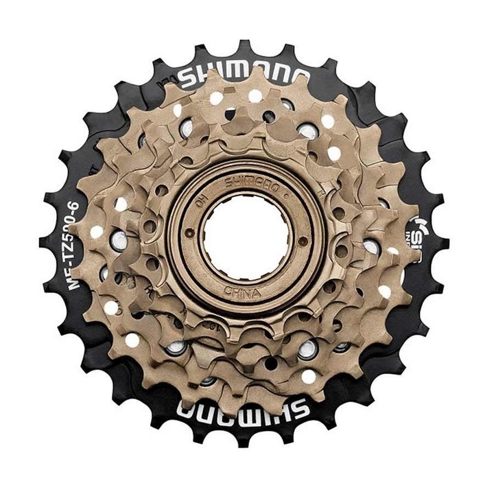 Pinion Shimano MF-TZ500-6 6 sebességes fekete arany 14-28T