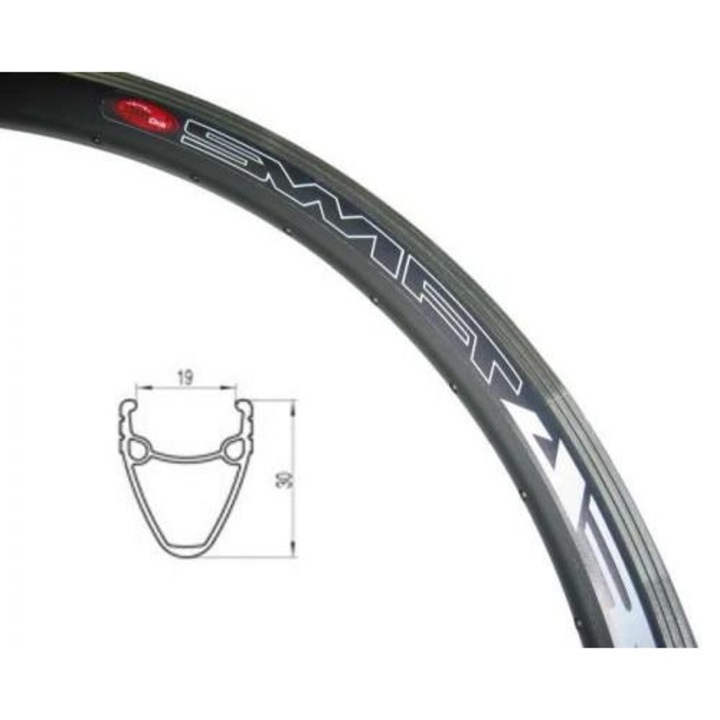 Janta bicicleta STARS 28" negru 30mm 36 gauri