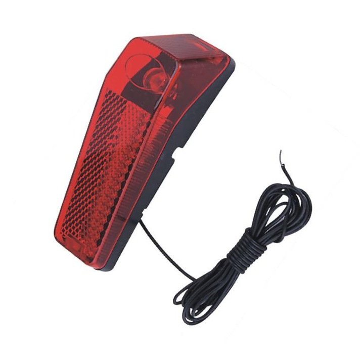 Lampa spate bicicleta Saks 6V 0.6W rosu 2m