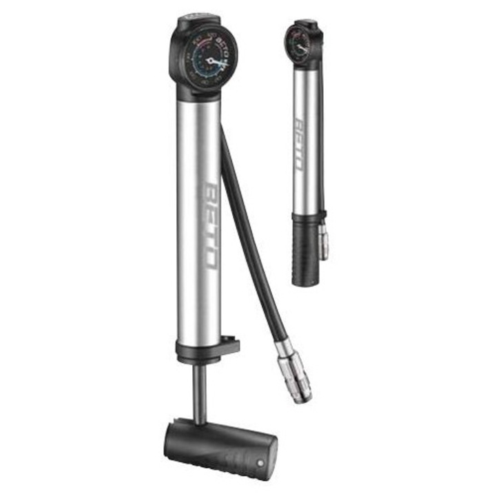 Pompa podea BETO CHMP-003AG aluminiu manometru alb 18cm