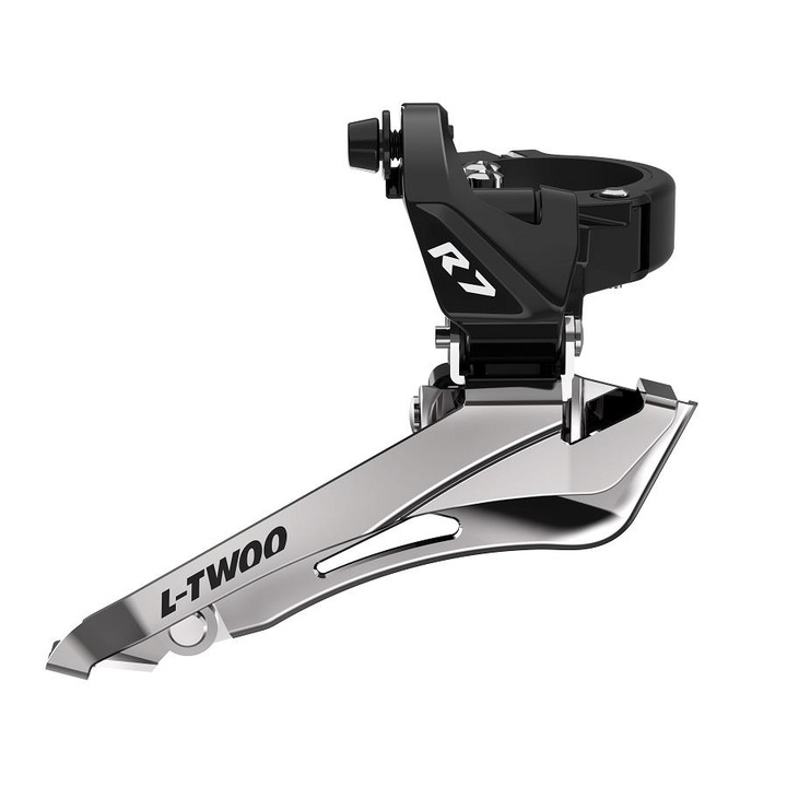 L-TWOO R7 első váltó 2x10 fekete alumínium 31,8x34,9mm