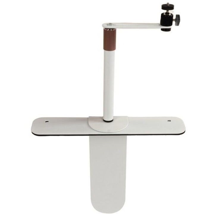 Teleszkópos videoprojektor tartó, fém, fekete-fehér, 13cm