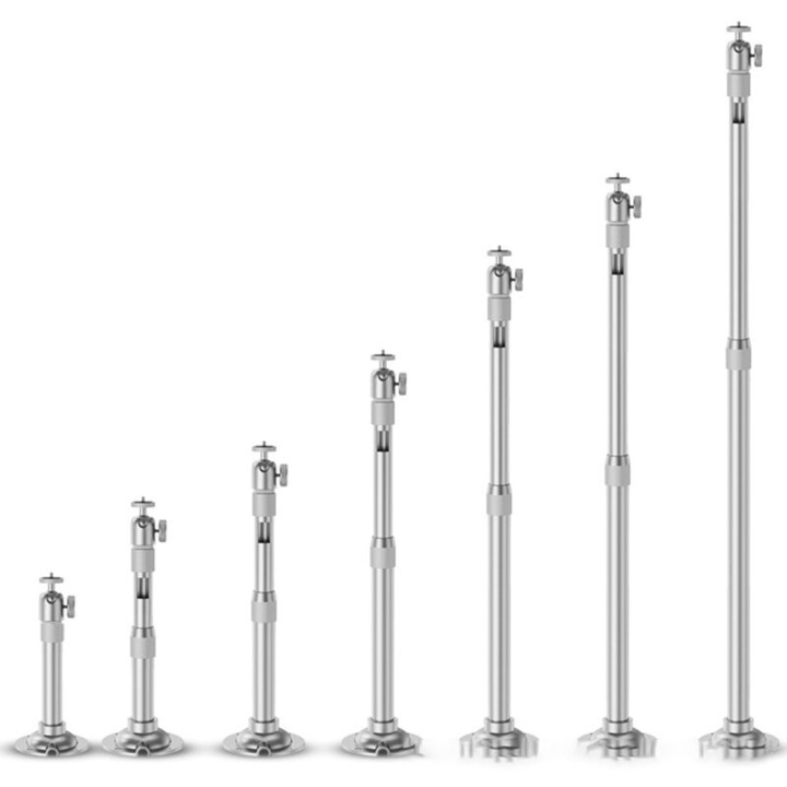 Mennyezeti projektortartó, 75-150cm, alumínium, ezüst
