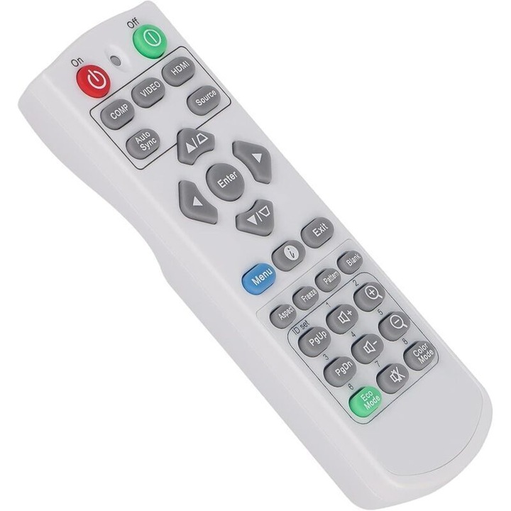 Videoprojektor csere távirányító, OEM, infravörös, fekete, univerzális