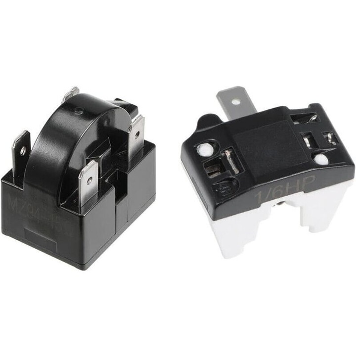 Releu pornire generic pentru frigider si protector suprasarcina compresor, 4 pini, 12 Ohm