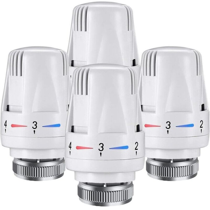 Set 2 capete termostatice calorifer M30x1.5, reglaj 5 trepte, 5x8.5cm