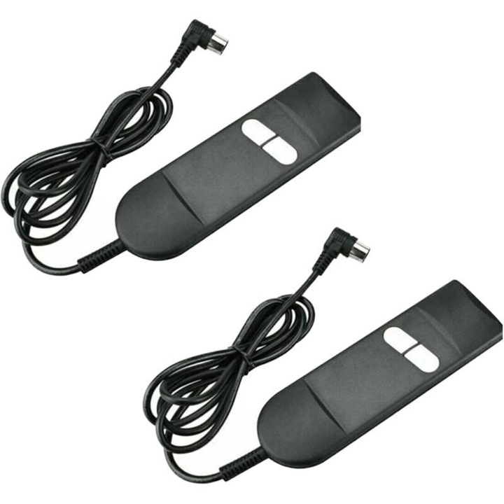 Set 2 telecomenzi manuale pentru scaune electrice, butoane rotunde, cablu lung