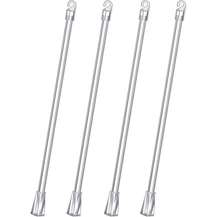Bara de ridicare pentru jaluzele venetiene, 4 buc. tije pentru perdea cu jaluzele venetiene de 30 cm, tija rotativa pentru jaluzele venetiene tip rulou, deschizator de perdele, deschizator de ferestre, deschizator de tija pentru ferestre