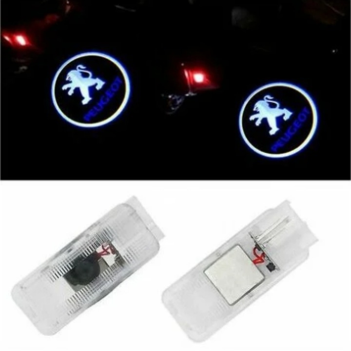 2 бр. Добре дошли светлини за Peugeot 307/407/508/406/607/806 LED лазерен проектор Светлини Знаци Врати Улична лампа -