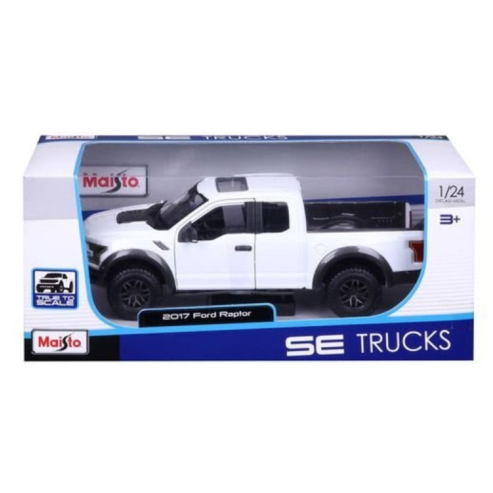 Количка Maisto 2017 Ford F-150 Raptor, Материал Метал, Мащаб 1:24, Цвят многоцветен, Количество 1 бр