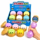 BEST PICK® Squishy Bao stresszoldó játék kosárban, Kínai gombóc modell, Ultra puha, lassú visszatérésű textúra, Véletlenszerű szín, Méretek 10x10cm, Gyermekeknek és felnőtteknek