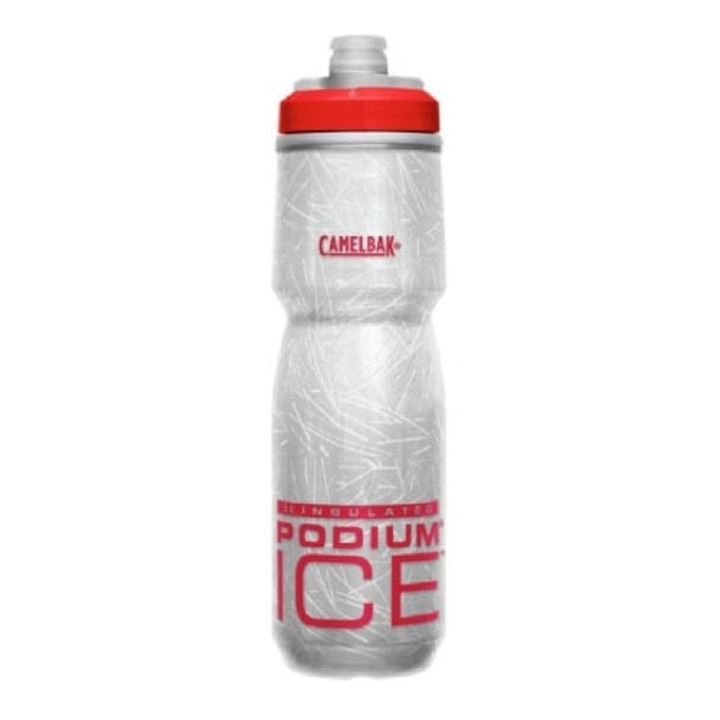 Bidon apa Camelbak Podium Ice 620ml, gri/rosu
