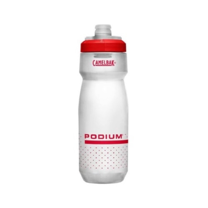 Bidon apa Camelbak Podium, 710ml, alb/rosu