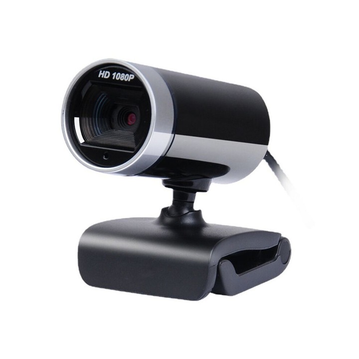Webcam USB 1080P Autofocus Microfon Integrat Negru
