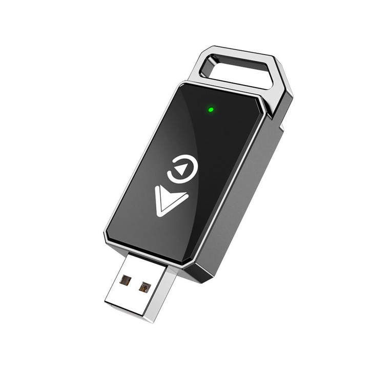 Adaptor CarPlay wireless 2 in 1, negru, 4129, 5 GHz, USB/Type-C, 12x5cm