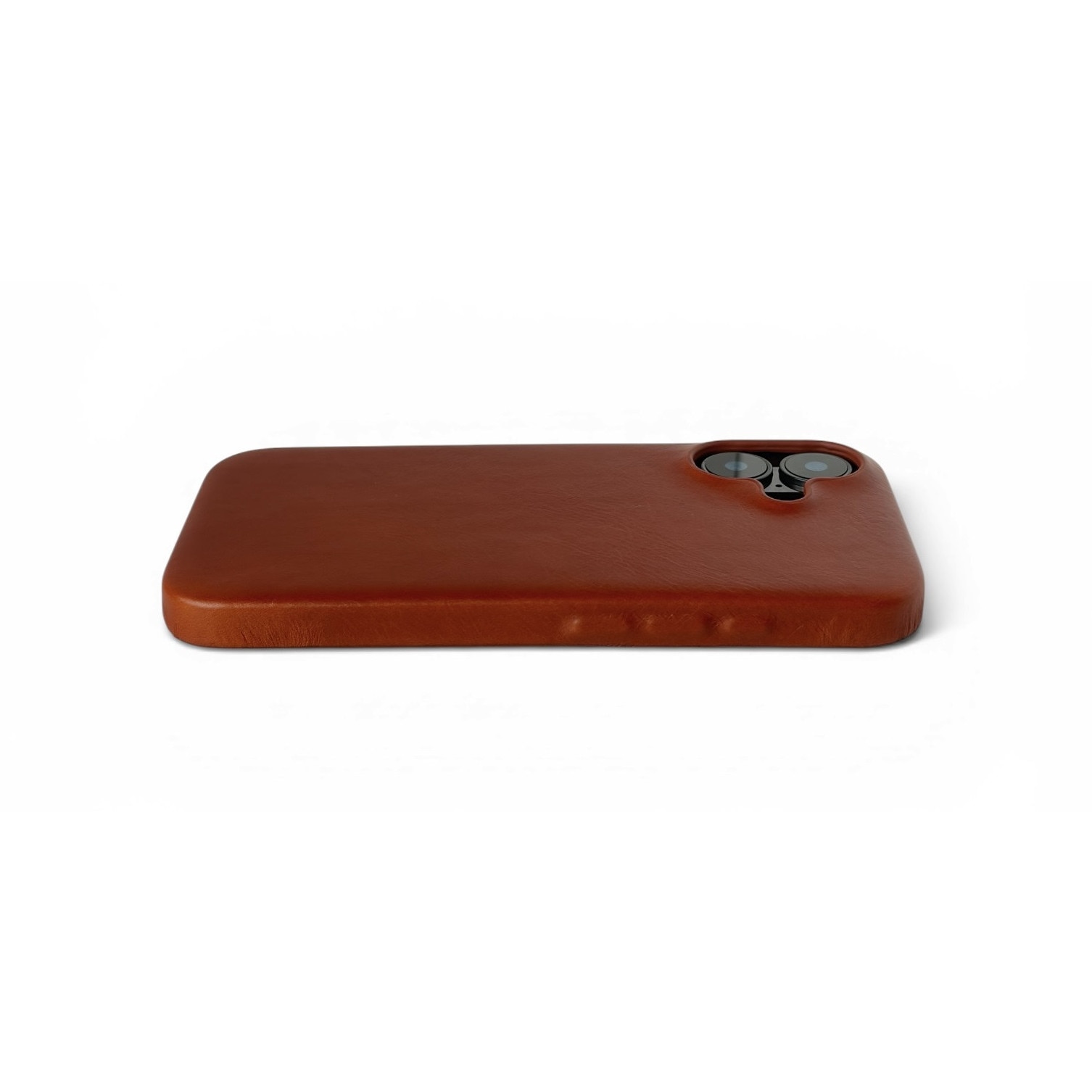 Husa pentru iPhone 17 din piele naturala full-grain, compatibila MagSafe, Light Brown