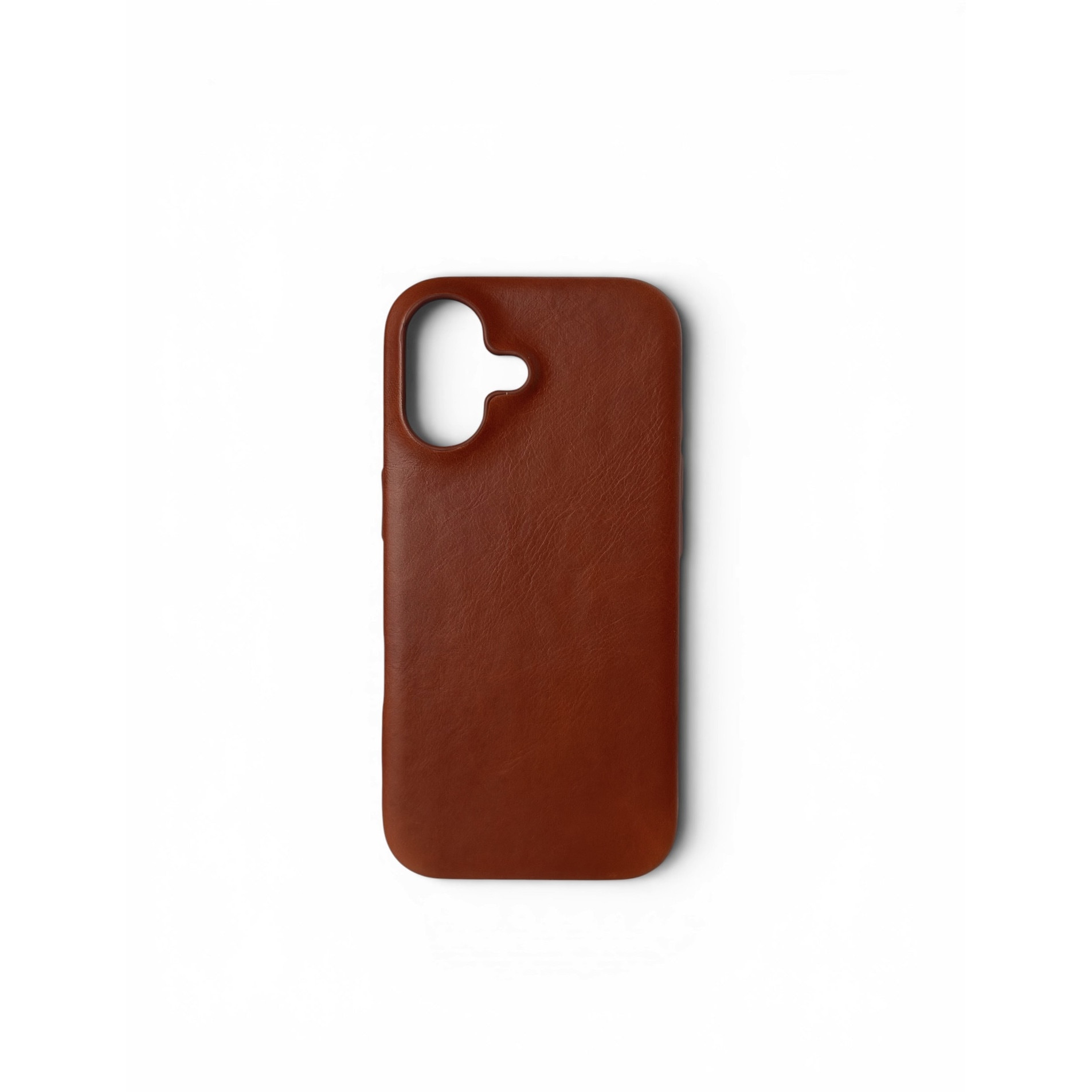 Husa pentru iPhone 17 din piele naturala full-grain, compatibila MagSafe, Light Brown